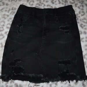 Black Denim American Eagle Skirt
